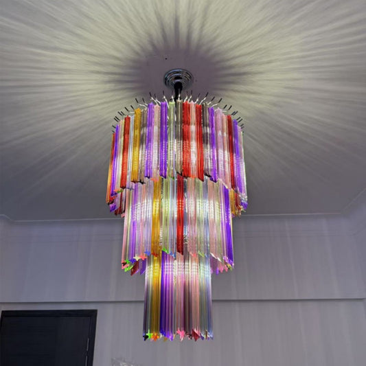 Hotel Restaurant Retro Glass Chandelier