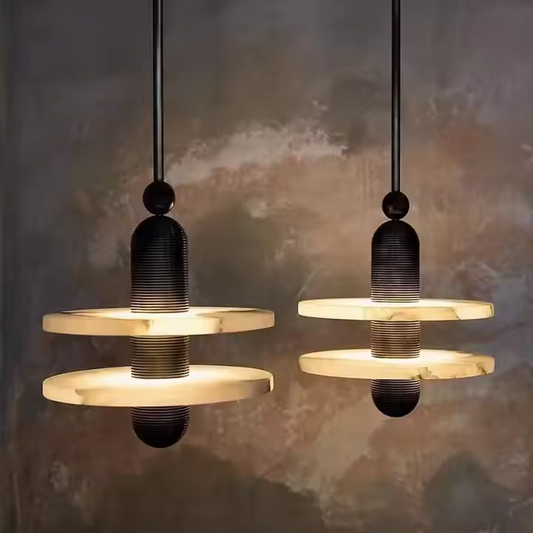 Natural Alabaster Chandelier