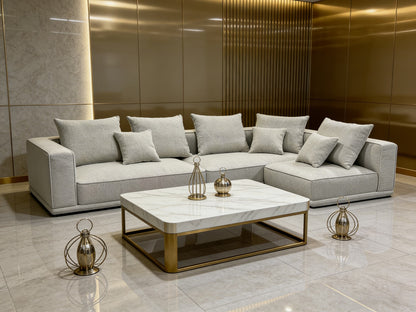 Modular Linen Fabric Sectional Sofa
