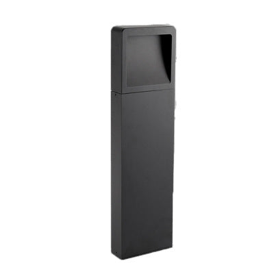 Minimalist Square LED Bollard Light for Garden