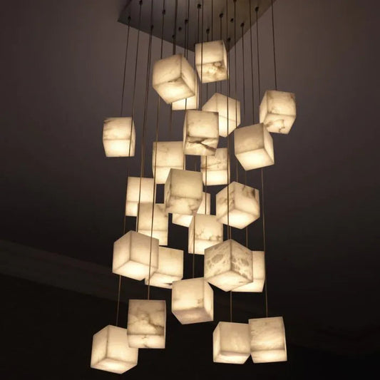 Alabaster Pendant Lamp for Coffee Shop