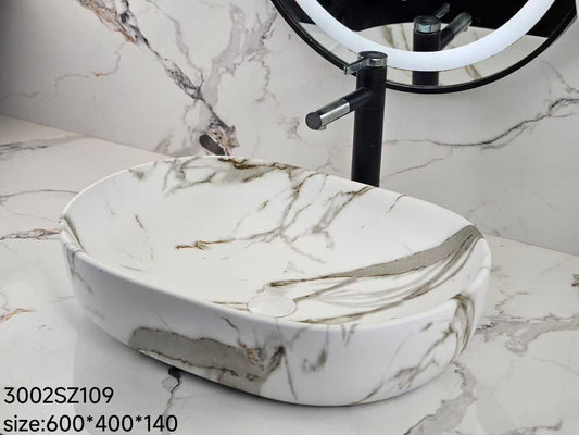 Compact Ceramic Bathroom Sink