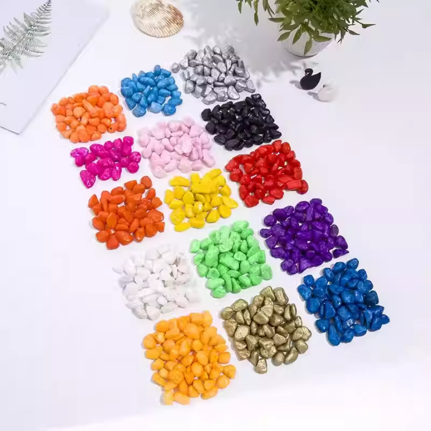 Polished Natural Mixed Pebbles Landscaping Stones