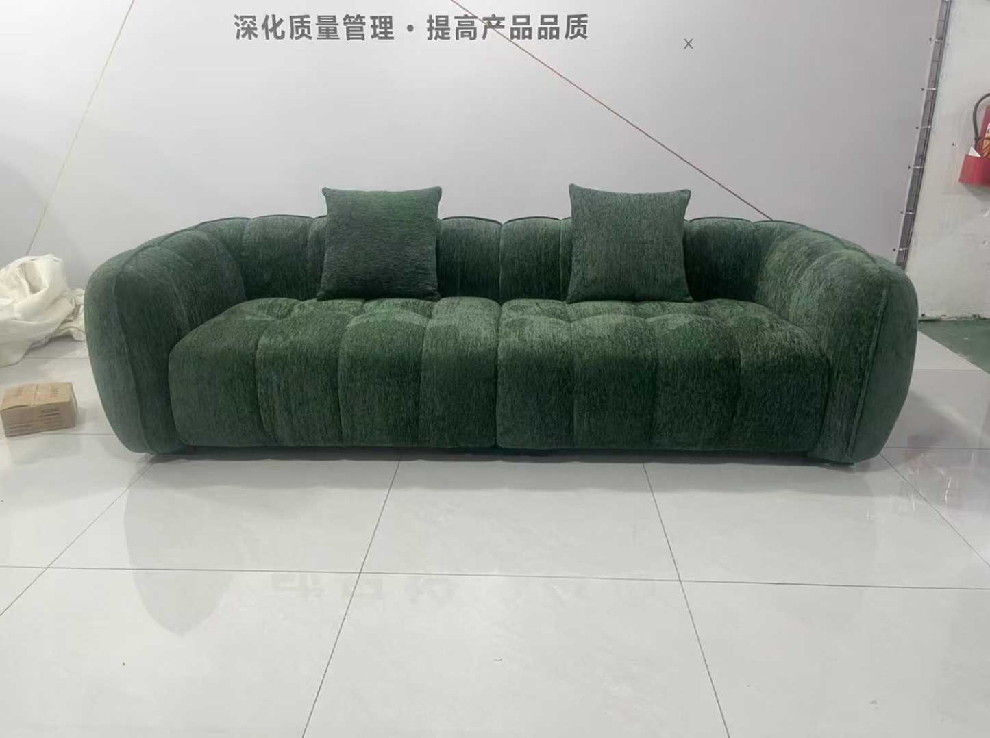 Boucle Channel Stitch 3-Seater Sofa