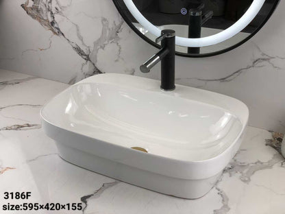 Classic White Ceramic Basin