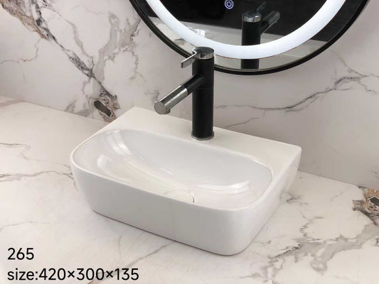 Classic White Ceramic Basin