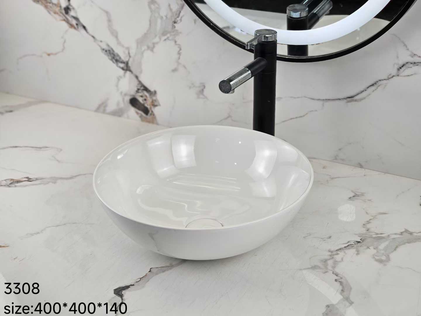 Compact Ceramic Bathroom Sink