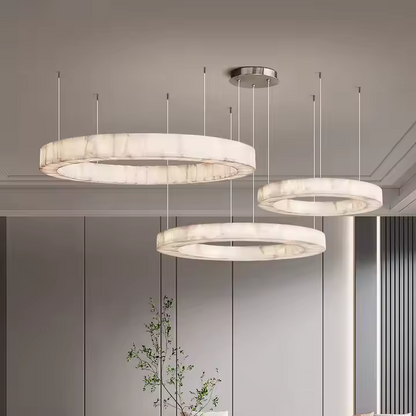Natural Alabaster Bubble Ceiling Light Fixture