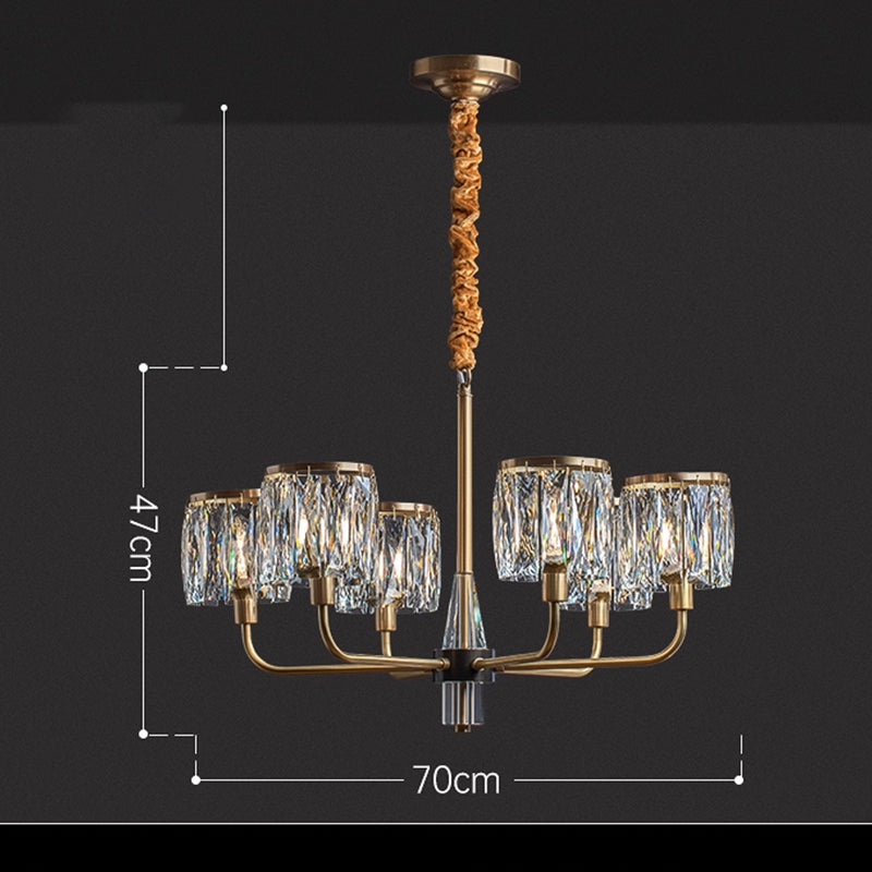 Modern Farmhouse Crystal Chandelier