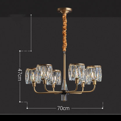 Modern Farmhouse Crystal Chandelier