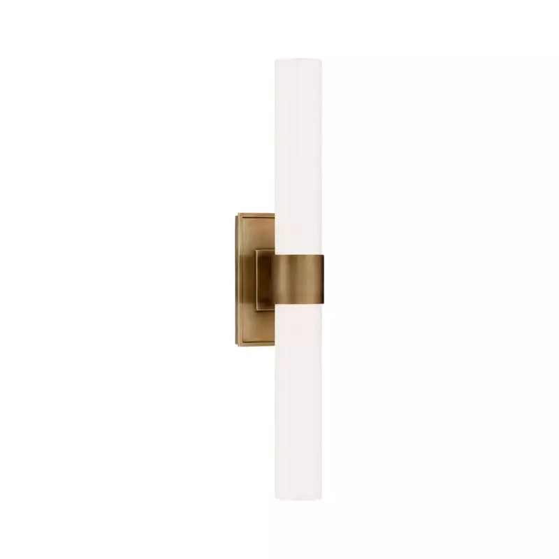 Matte Golden White Glass Wall Sconces