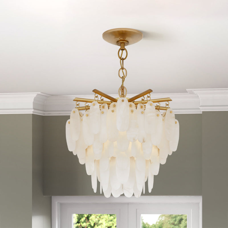 Natural Alabaster Chandelier for Dining Room