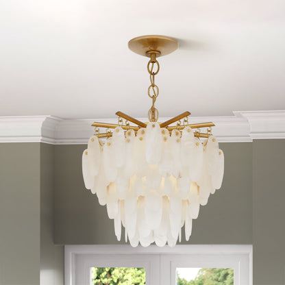 Natural Alabaster Chandelier for Dining Room