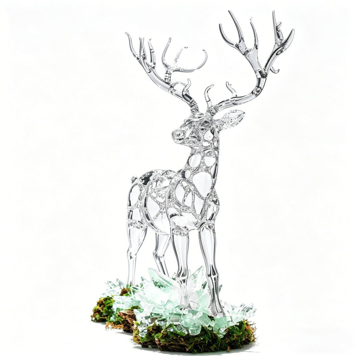 Transparent Deer Art Sculpture