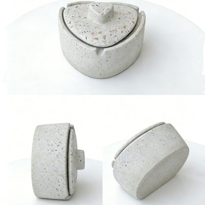 Terrazzo ashtray with lid