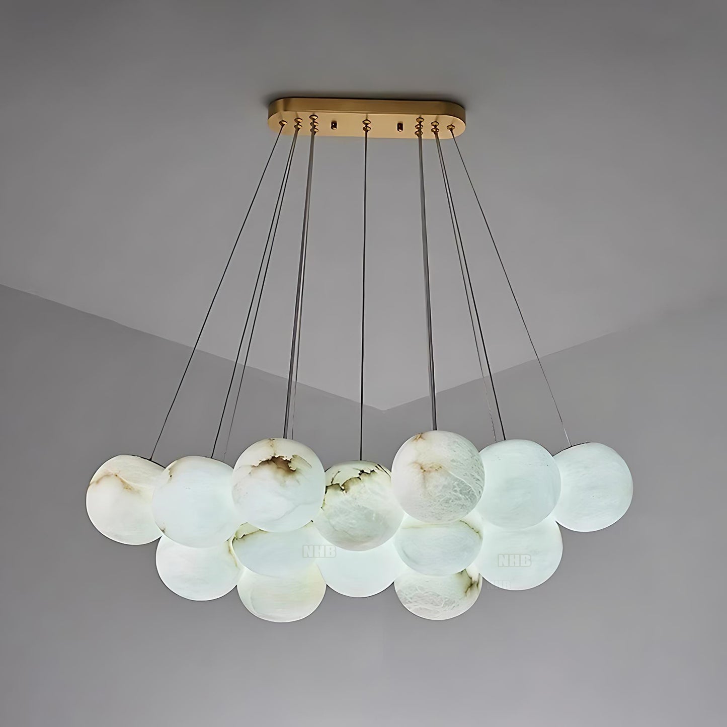 Brass and Marble Home Decor Pendant Light