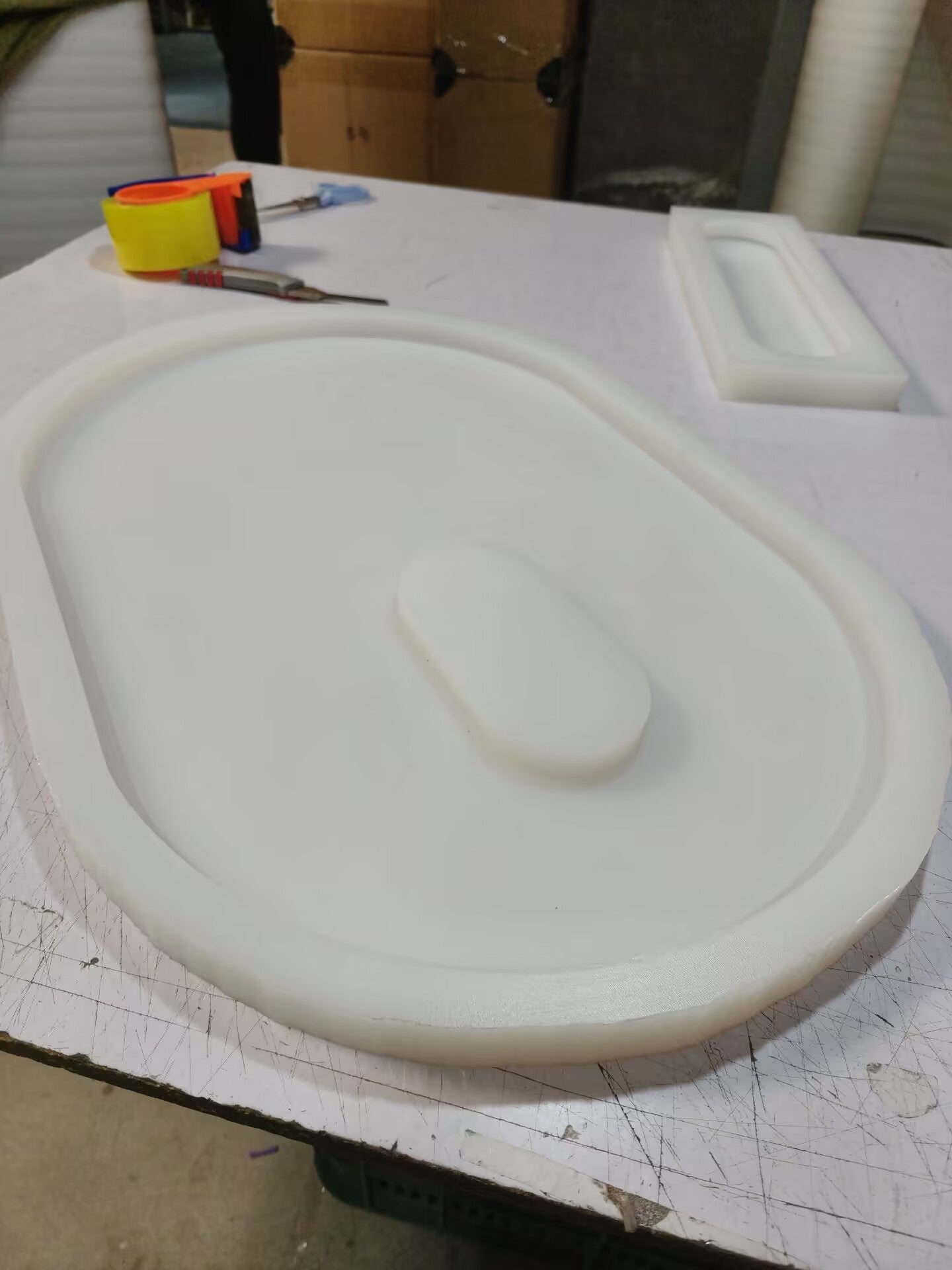 Oval Tray Silicone Casting Mold