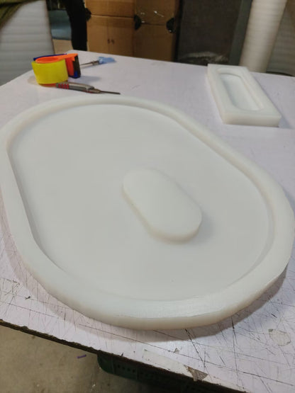 Oval Tray Silicone Casting Mold