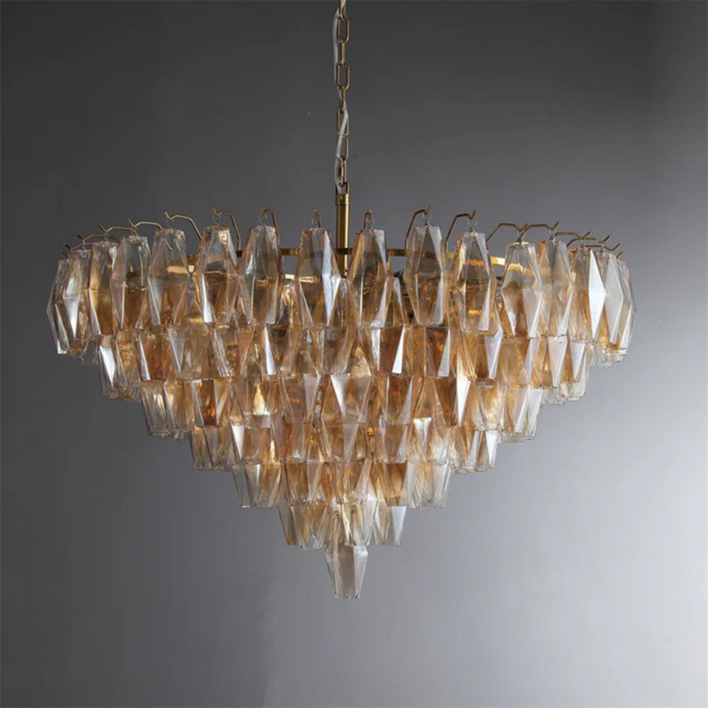 Living Room Luxury Smoke Glass Chandelier