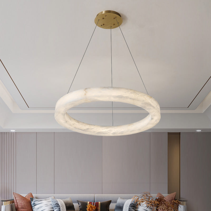 Small Alabaster Chandelier for Living Room