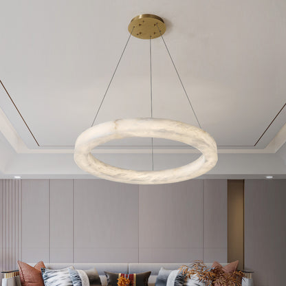 Small Alabaster Chandelier for Living Room