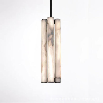 Alabaster Chandelier for Marble Duplex Staircase