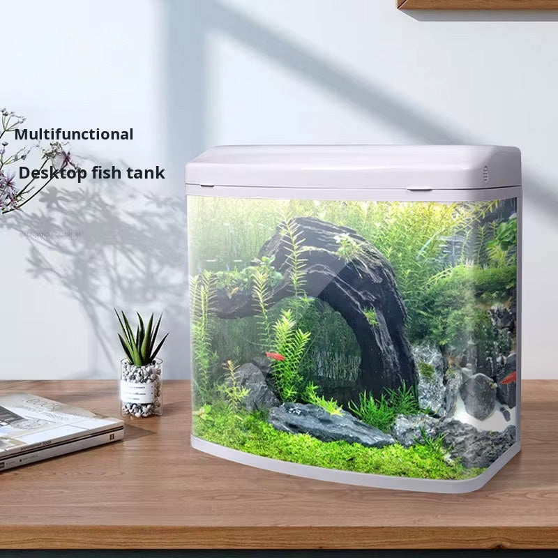 Self-Circulating HD Glass Goldfish Turtle Tank