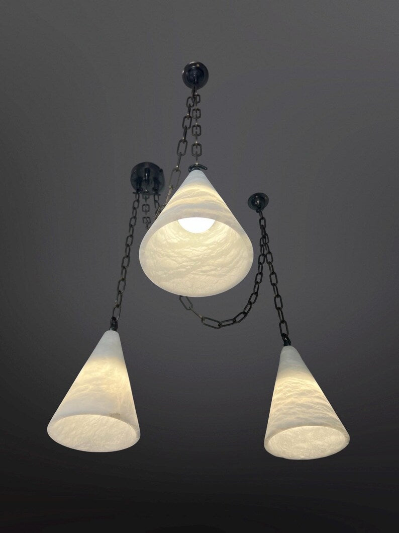 Mini Alabaster Chandelier