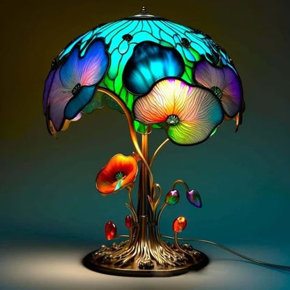 Boho Resin Mushroom Table Lamp