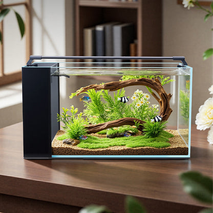Ultra White Glass Desktop Living Room Fish Tank