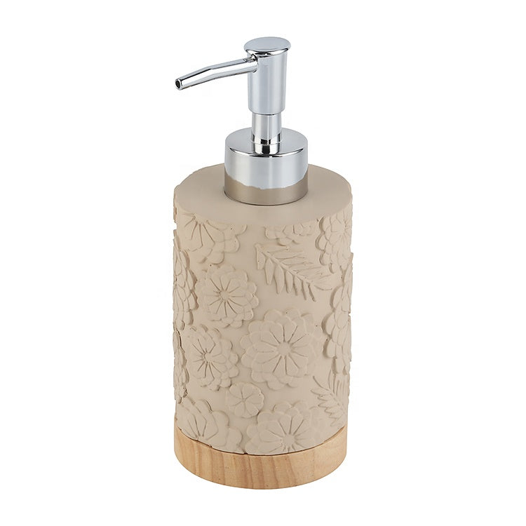 Classic Flower Pattern Bathroom Accessories Set