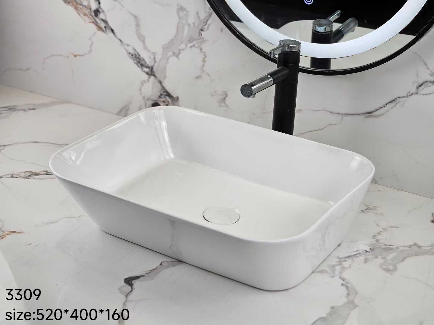 Classic White Ceramic Basin