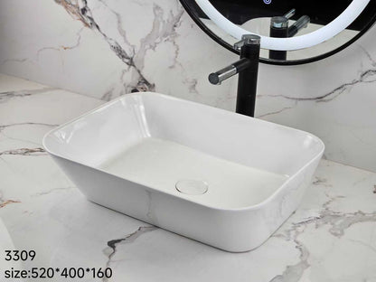 Classic White Ceramic Basin