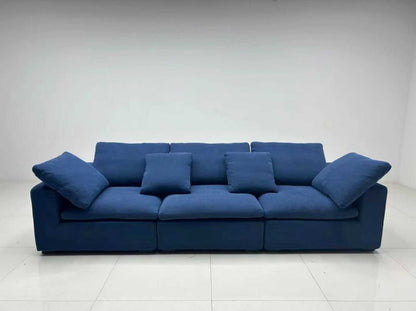 Blue Modular 3-Seater Oversized Sofa