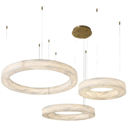 Small Alabaster Chandelier for Living Room