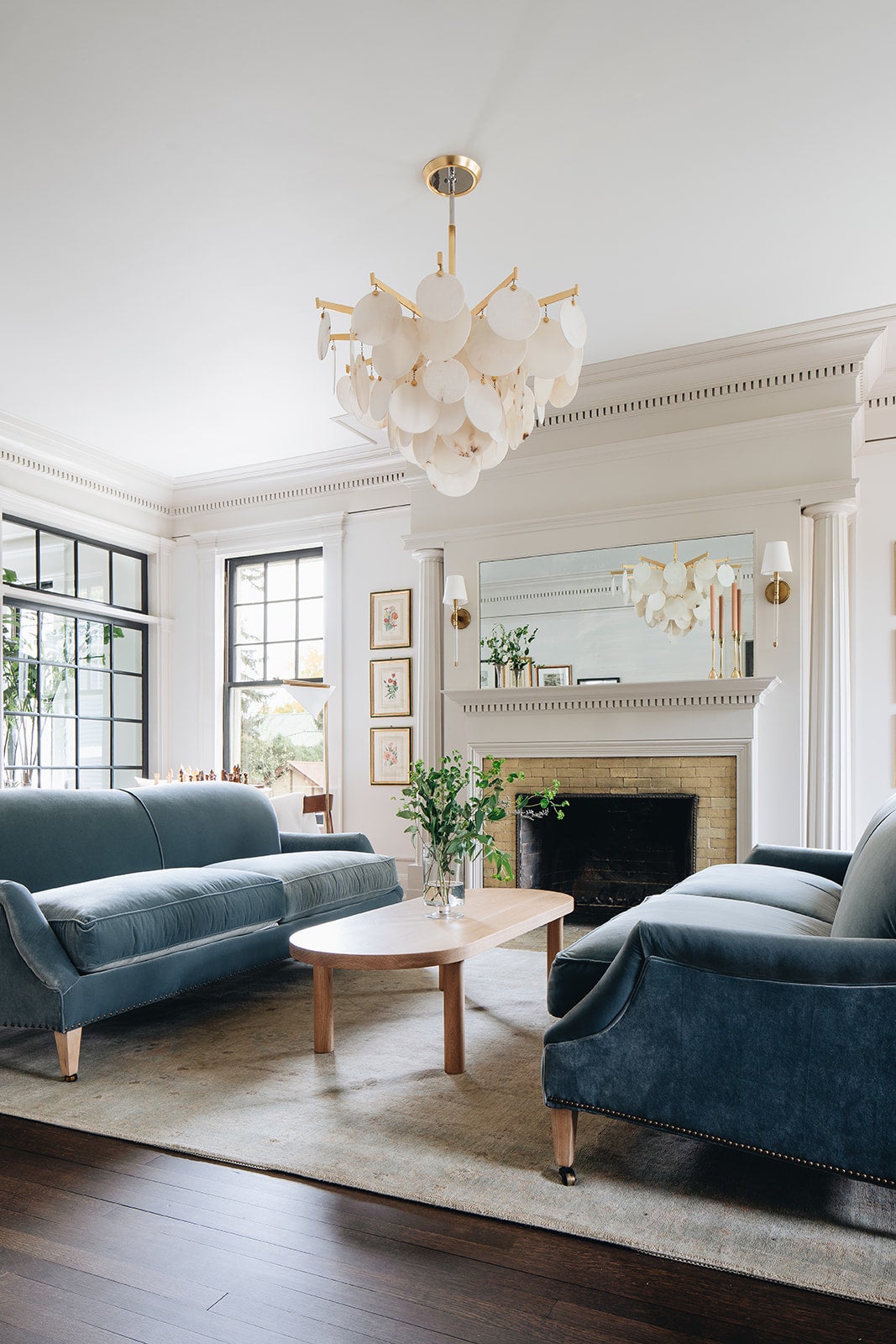 Handcrafted Alabaster Chandelier for Entryway