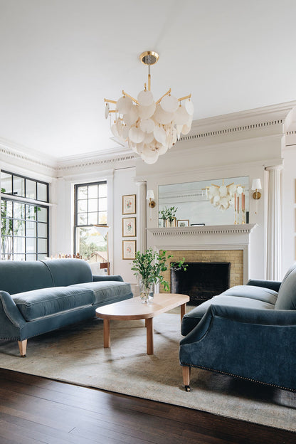 Handcrafted Alabaster Chandelier for Entryway