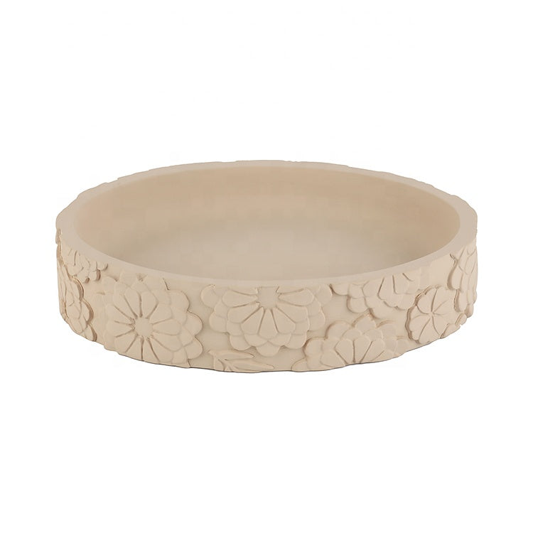 Classic Flower Pattern Bathroom Accessories Set
