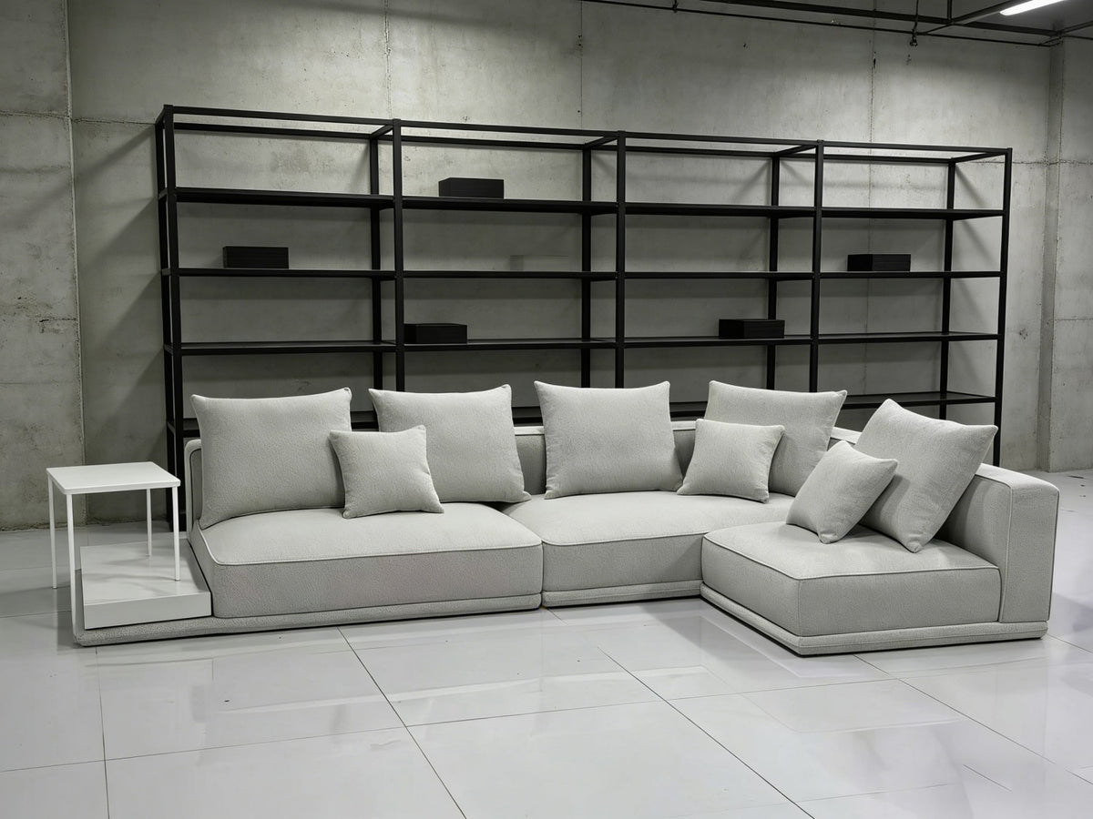 Modular Linen Fabric Sectional Sofa