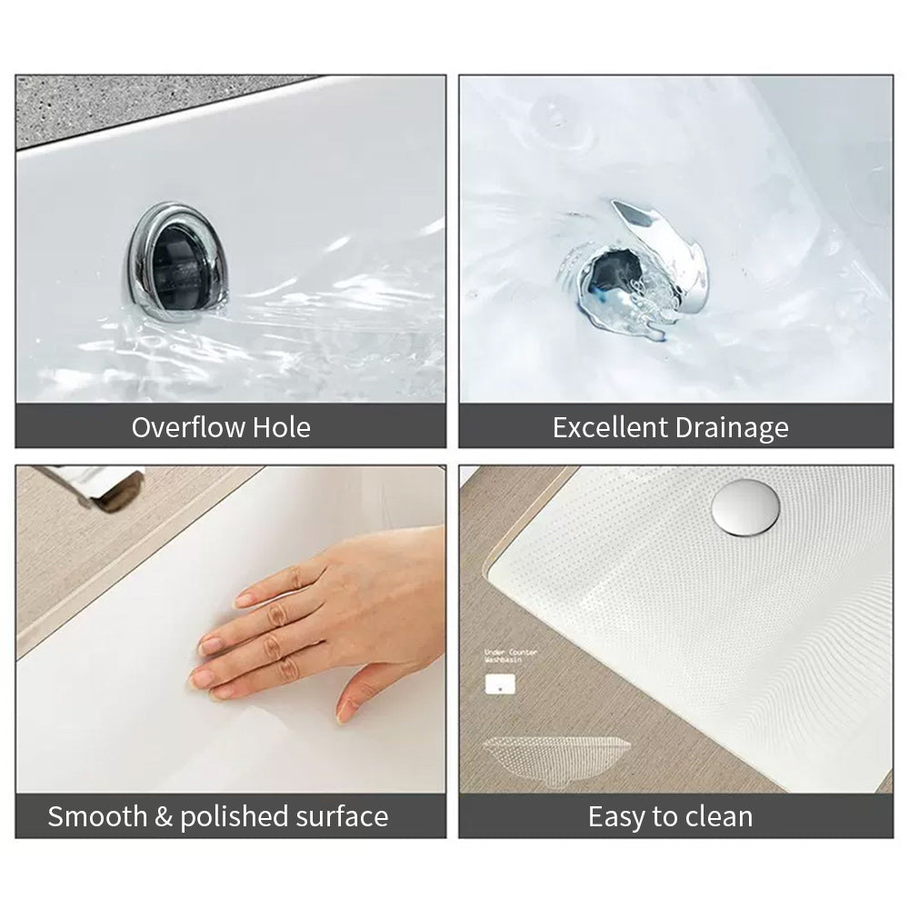 Ceramic Under Counter Rectangular Vessel Sink