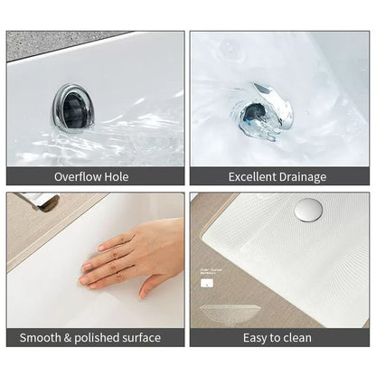 Ceramic Under Counter Rectangular Vessel Sink