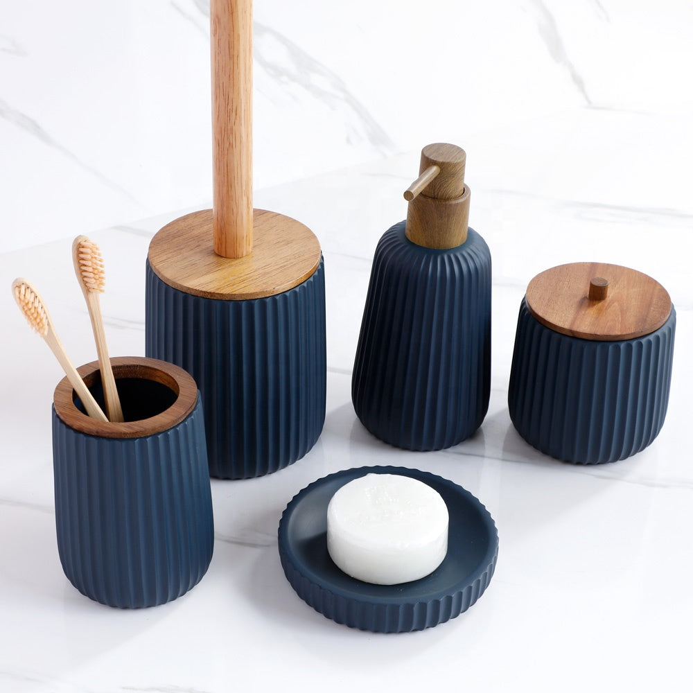 Polyresin Bathroom Accessories Set 5pcs