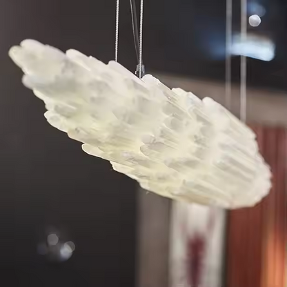 Natural Spanish Alabaster Pendant for Cafe