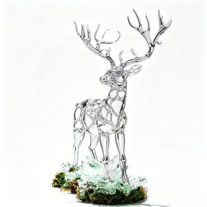 Transparent Deer Art Sculpture