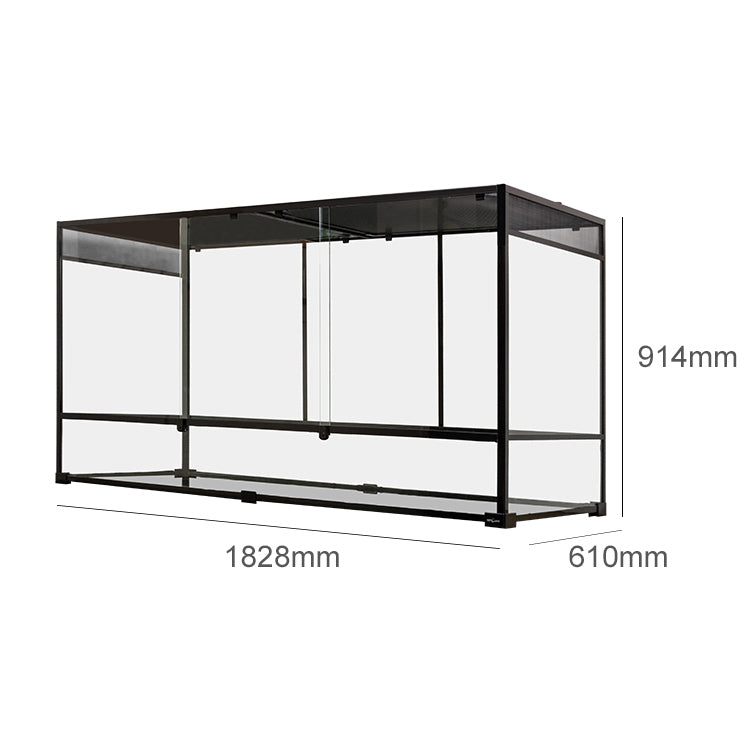 Large 269Gal Glass Reptile Terrarium