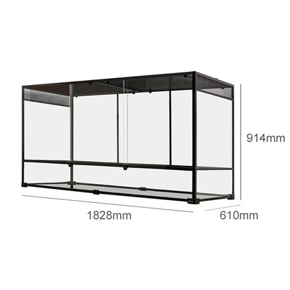 Large 269Gal Glass Reptile Terrarium