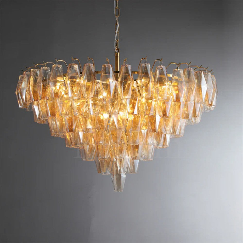 Living Room Luxury Smoke Glass Chandelier
