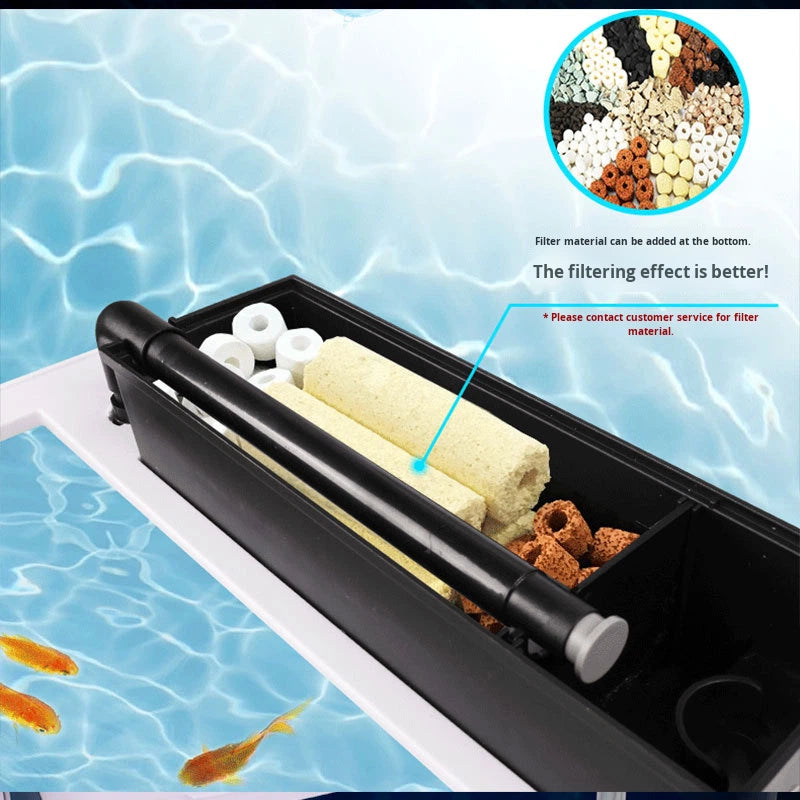 Self-Circulating HD Glass Goldfish Turtle Tank