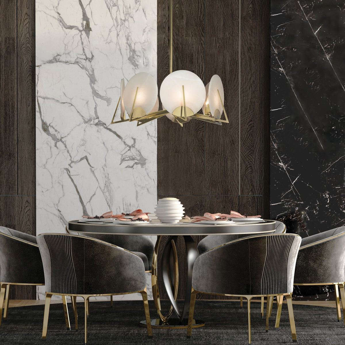 Natural Stone Chandelier