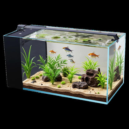 Ultra White Glass Desktop Living Room Fish Tank
